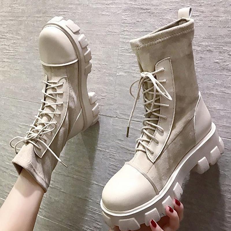 Women Punk Gothic Ankle Boots Woman Platform Shoes Female Thick Bottom Mid Heel Ladies Autumn Winter Footwear Women's Short Boot, Beige
Women Punk Gothic Ankle Boots Woman Platform Shoes Female Thick Bottom Mid Heel Ladies Autumn Winter Footwear Women's Short Boot, Beige