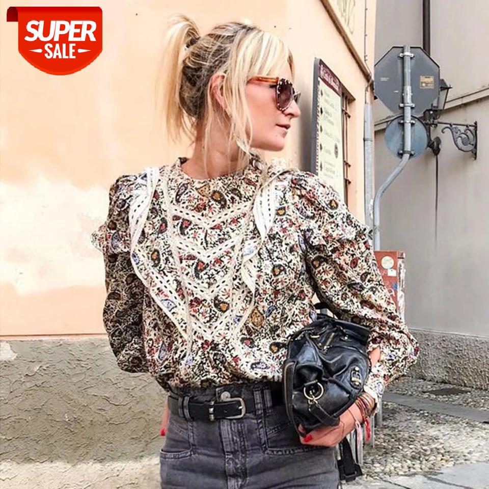 Hollow Out Floral Print Ruffle Blouse Women Spring Long Puff Sleeve Stand Neck Chic Shirts Casual Vintage Shirt Tops 2021 #HK4o, White
Hollow Out Floral Print Ruffle Blouse Women Spring Long Puff Sleeve Stand Neck Chic Shirts Casual Vintage Shirt Tops 2021 #HK4o, White