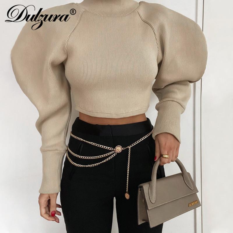 Dulzura Ribbed Women Puff Long Sleeve T Shirt Turtleneck Crop Top Elegant Streetwear 2020 Autumn Winter Club Solid, Khaki
Dulzura Ribbed Women Puff Long Sleeve T Shirt Turtleneck Crop Top Elegant Streetwear 2020 Autumn Winter Club Solid, Khaki