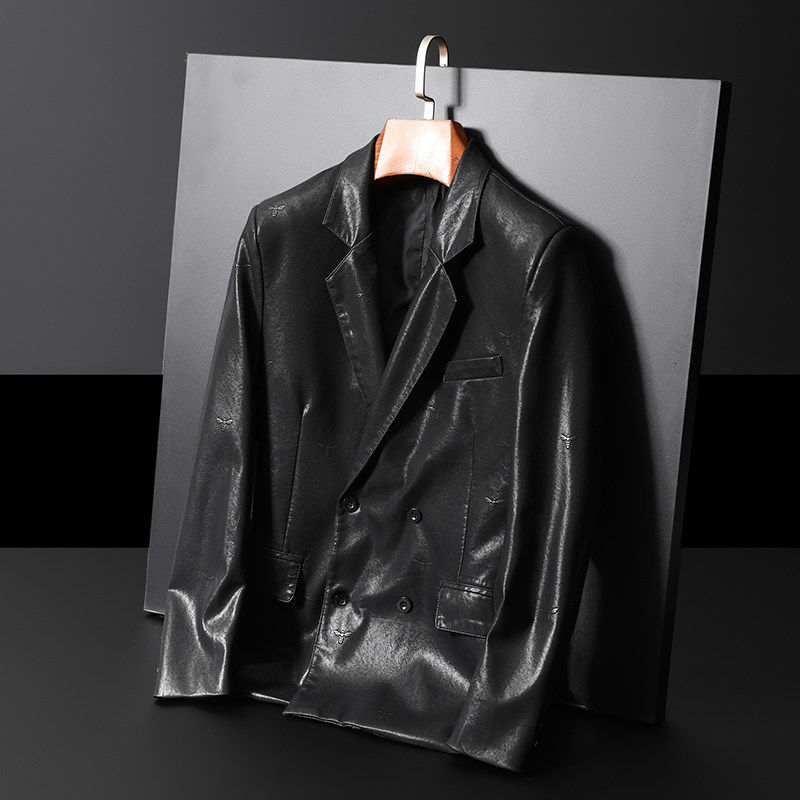 Male Autumn 2021 Fine New Winter Pure Small Bee Single Breasted Leather Suit Young Men's Clothes 4QMY, Black
Male Autumn 2021 Fine New Winter Pure Small Bee Single Breasted Leather Suit Young Men's Clothes 4QMY, Black