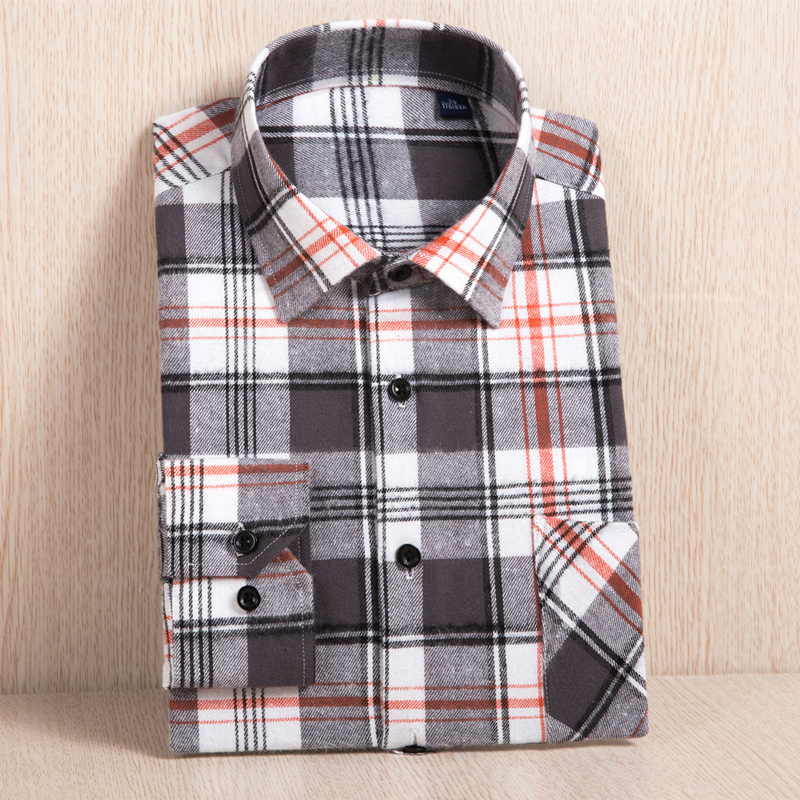 New Men's Plaid Flannel Shirt Plus Size 5XL 6XL Soft Comfortable Spring Male Slim Fit Business Casual Long-sleeved Shirts Y200104