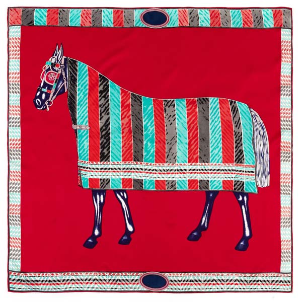 90 Silk Square Scarf Women Female Print Vintage Shawl Twill Double-Sided Hand Rolled Edge Scarfs
