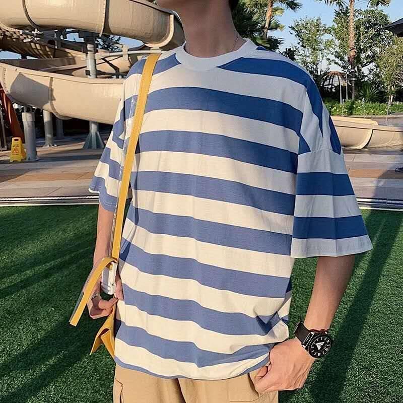 Men's T-Shirts Japanese Half Sleeve Striped Sailor T-Shirt Men Summer Loose T Shirt Streetwear Japan Horizontal Shirts For Boy, White;black
Men's T-Shirts Japanese Half Sleeve Striped Sailor T-Shirt Men Summer Loose T Shirt Streetwear Japan Horizontal Shirts For Boy, White;black