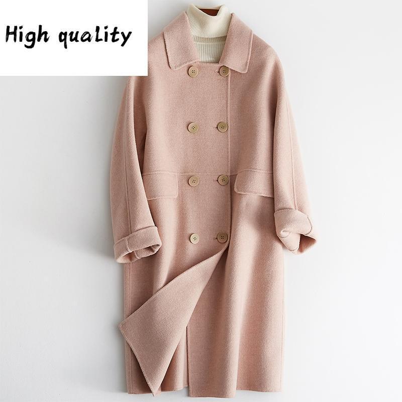 Real Side Double Wool Coat Female 2020 Witner Jacket Woolen Coats and Jackets Women Korean Outwear MY39011, Light pink
Real Side Double Wool Coat Female 2020 Witner Jacket Woolen Coats and Jackets Women Korean Outwear MY39011, Light pink