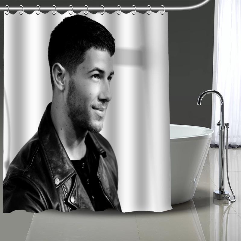 High Quality Nick Jonas Printing Shower Curtain Waterproof Curtains Bathroom Decor with Hooks Custom your image More size
High Quality Nick Jonas Printing Shower Curtain Waterproof Curtains Bathroom Decor with Hooks Custom your image More size