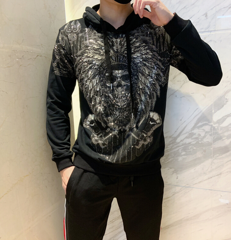 Style Sweatshirts European Autumn and Winter New Fashion Brand with Hood Industry Heavy Skull Hot Drilling Feather Male 5bhx, The shown
Style Sweatshirts European Autumn and Winter New Fashion Brand with Hood Industry Heavy Skull Hot Drilling Feather Male 5bhx, The shown