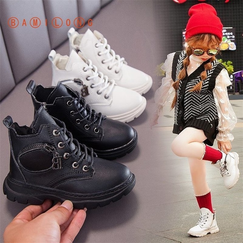 BAMILONG Boys Martin Boots Shoes Children Warm Boots Fashion Soft Bottom Girls Boots Non-slip Kids Sneakers S40 201113, Black
BAMILONG Boys Martin Boots Shoes Children Warm Boots Fashion Soft Bottom Girls Boots Non-slip Kids Sneakers S40 201113, Black