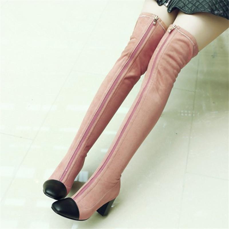 Sexy Front Zipper Women Thigh High Boots Slim Fit Stretch Fabric Over The Knee Boot Female Sexy Chunky High Heel Shoes1, Black
Sexy Front Zipper Women Thigh High Boots Slim Fit Stretch Fabric Over The Knee Boot Female Sexy Chunky High Heel Shoes1, Black