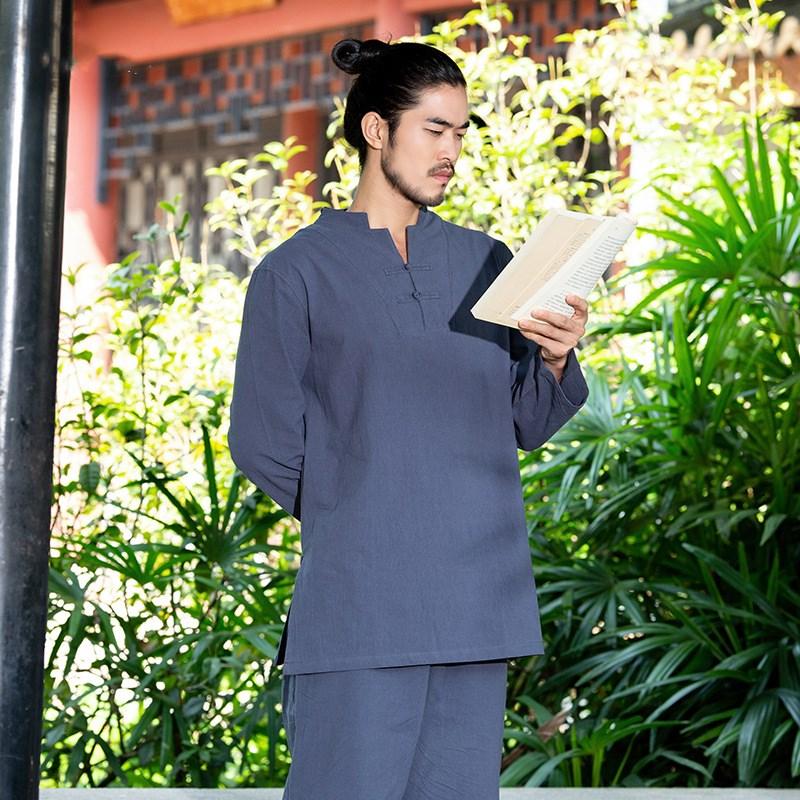 Men Tai Chi Kungfu Meditation Uniforms Cotton Linen Long Sleeve Shirt Yoga Outfit Workout Leisure Set Sportswear Sweatshirt+pant, Blue
Men Tai Chi Kungfu Meditation Uniforms Cotton Linen Long Sleeve Shirt Yoga Outfit Workout Leisure Set Sportswear Sweatshirt+pant, Blue