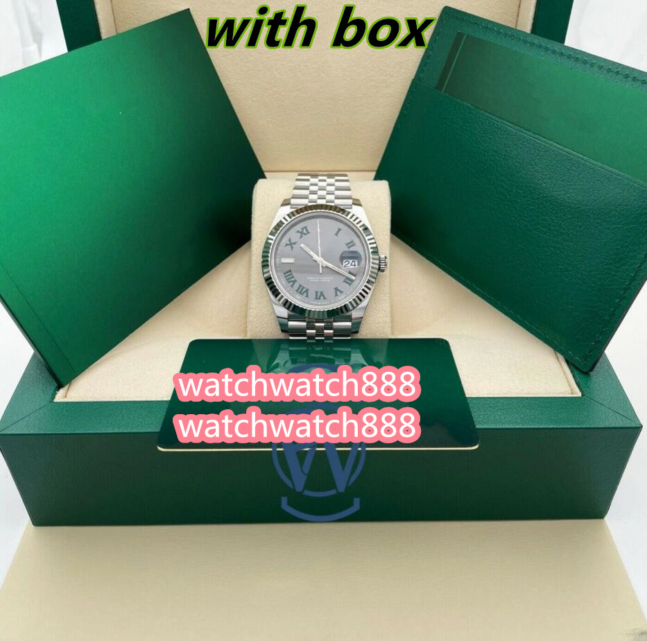 SBB Maker Watches Top Quality 41mm Wimbledon Slate Green 126334 Movement Mechanical Automatic Mens Watch Men's Wristwatches, Silver
SBB Maker Watches Top Quality 41mm Wimbledon Slate Green 126334 Movement Mechanical Automatic Mens Watch Men's Wristwatches, Silver