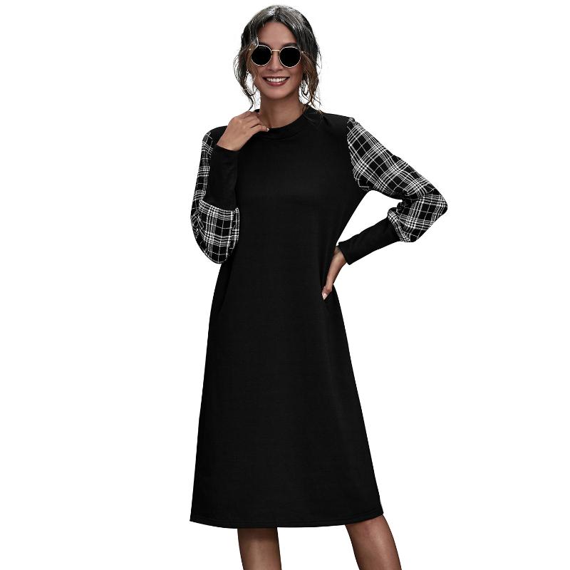 Autumn Winter Black Plaid Long Sleeve Dress for Wedding Party for Woman Fashion Slim Elegant Office Lady Dresses Vestidos, As pic
Autumn Winter Black Plaid Long Sleeve Dress for Wedding Party for Woman Fashion Slim Elegant Office Lady Dresses Vestidos, As pic