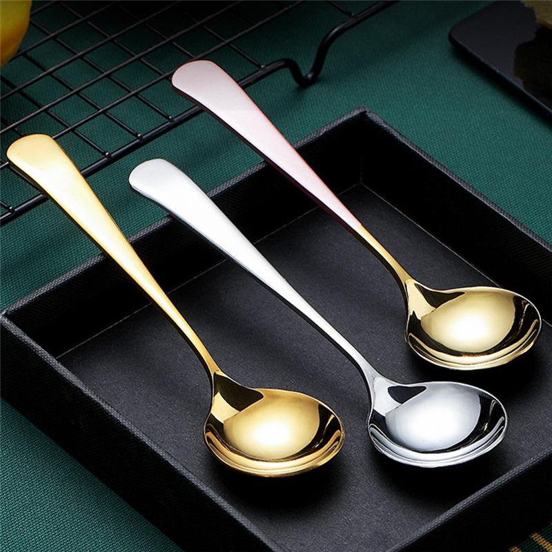 304 Stainless Steel Round Spoon Creative Coffee Dessert Spoon Ice Cream Dinner Tableware Afternoon Dessert
304 Stainless Steel Round Spoon Creative Coffee Dessert Spoon Ice Cream Dinner Tableware Afternoon Dessert