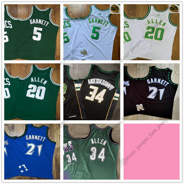 Authentic Stitched Retro Mitchell and Ness Basketball Jerseys Garnett 21 Kevin Allen 20 Ray Antetokounmpo 34 Giannis Blue White Black Green Grey High Quality Jersey, Picture
Authentic Stitched Retro Mitchell and Ness Basketball Jerseys Garnett 21 Kevin Allen 20 Ray Antetokounmpo 34 Giannis Blue White Black Green Grey High Quality Jersey, Picture