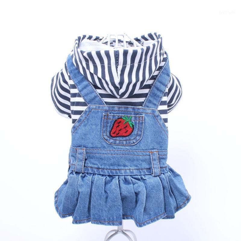 Pet Dog Jean Dress Blue&Black Striped Denim Dog Cat Dress Clothes Strawberry Design Pet Clothing 2 Colour1, Blue striped
Pet Dog Jean Dress Blue&Black Striped Denim Dog Cat Dress Clothes Strawberry Design Pet Clothing 2 Colour1, Blue striped