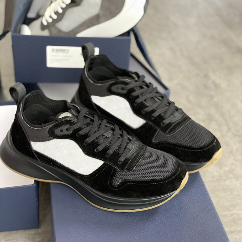 Men B25 Oblique Runner Sneaker New Designers Platform Shoes Black White Suede Real Leather Trainers Mesh Lace-up Casual Shoes Big Size
Men B25 Oblique Runner Sneaker New Designers Platform Shoes Black White Suede Real Leather Trainers Mesh Lace-up Casual Shoes Big Size