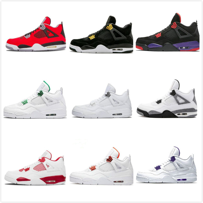 4s Basketball Shoes White Sail Union Guava Ice Noir Neon 2021 Black Cat Jumpman 4 Metallic Green Trainers Men Sports Sneakers Size 36-46
4s Basketball Shoes White Sail Union Guava Ice Noir Neon 2021 Black Cat Jumpman 4 Metallic Green Trainers Men Sports Sneakers Size 36-46