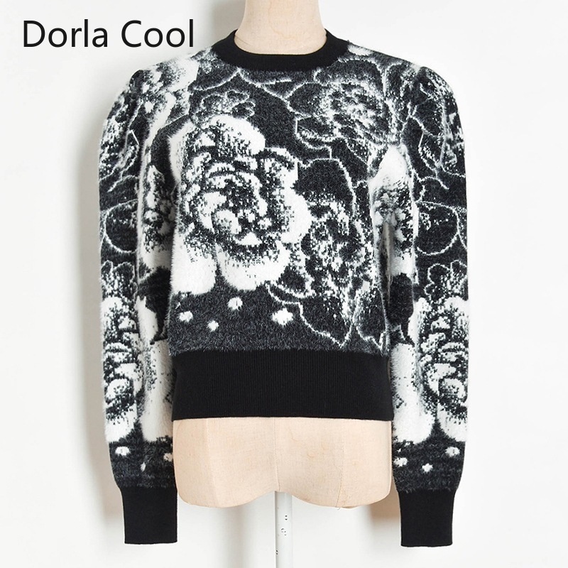 New Female Mohair Short Flower Puff Sleeves Vintage Lady Party Retro Designer Tops Chic Streetwear Pullover Gu3u, Picture color
New Female Mohair Short Flower Puff Sleeves Vintage Lady Party Retro Designer Tops Chic Streetwear Pullover Gu3u, Picture color
