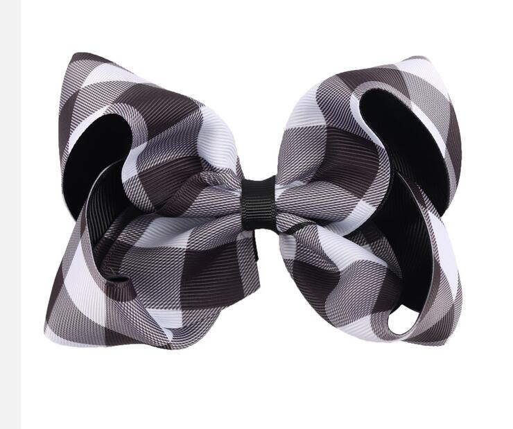 8 Inch Bow for Girls Jojo Siwa Large unicorn Hair Bows for Girls with Clips Bowknot Handmade Girl Hair Accessory 10pcs