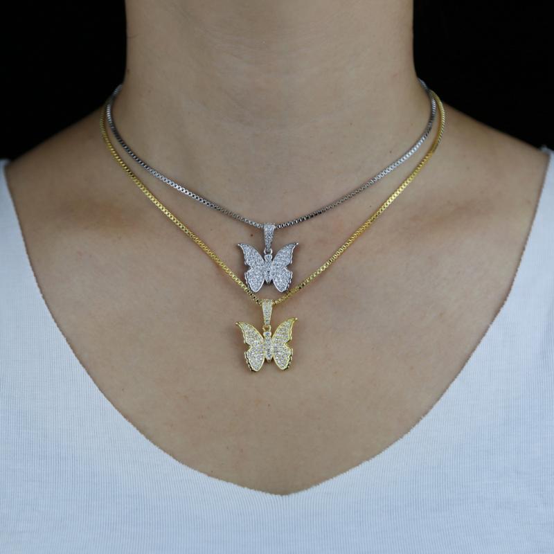 2021 New Trendy Cute Lovely Animal Crystal Butterfly Pendant Necklace Iced Out Shiny Small Cz Zircons Women Boho Collar Jewelry
2021 New Trendy Cute Lovely Animal Crystal Butterfly Pendant Necklace Iced Out Shiny Small Cz Zircons Women Boho Collar Jewelry