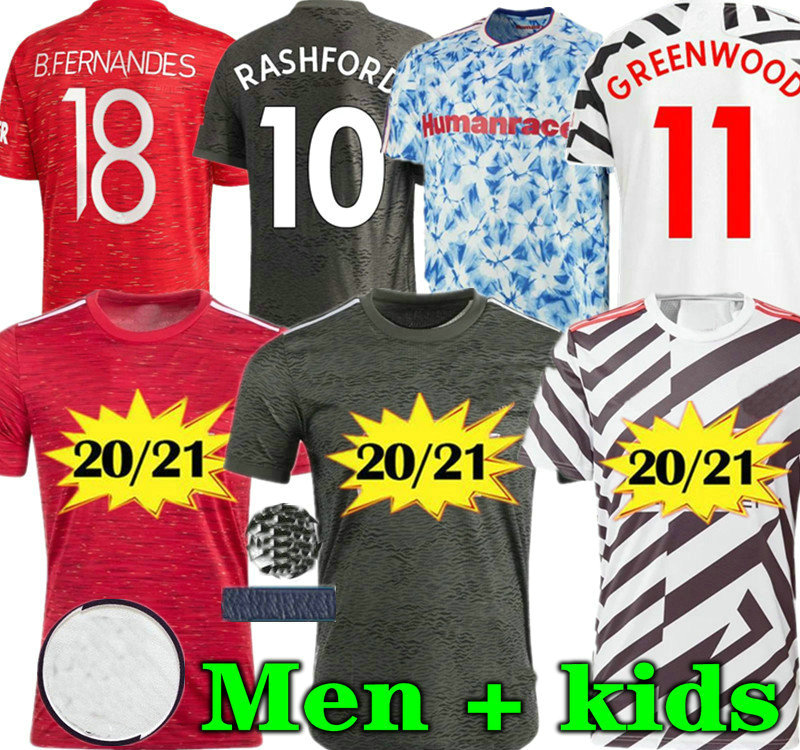 RASHFORD B.FERNANDES POGBA 2020 2021 Soccer Jerseys Human Race LINGARD Football Shirt united UTD 20 21 uniforms man + kids kit, 20 21 3rd
RASHFORD B.FERNANDES POGBA 2020 2021 Soccer Jerseys Human Race LINGARD Football Shirt united UTD 20 21 uniforms man + kids kit, 20 21 3rd
