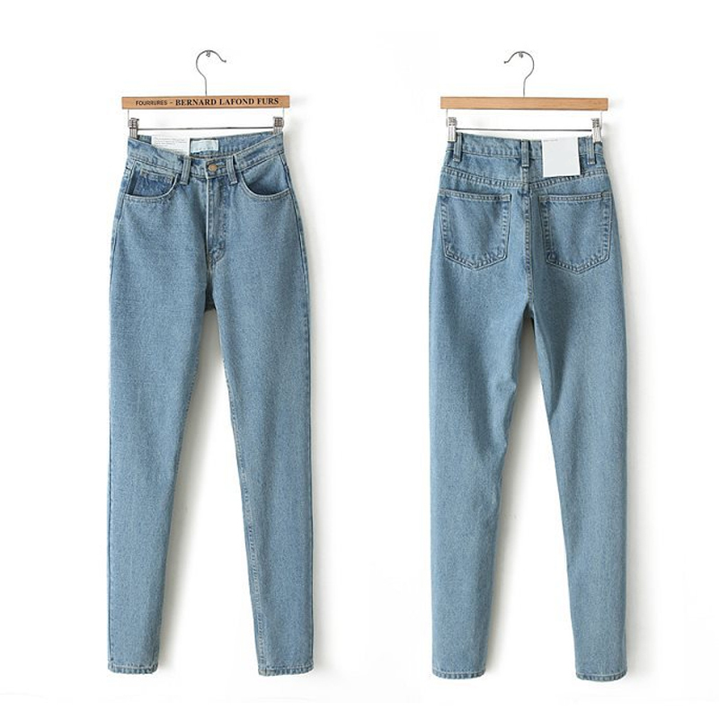 Harem Pants Vintage High Waist Jeans Woman Boyfriends Women's Jeans Full Length Mom Jeans Cowboy Denim Pants Vaqueros Mujer 201029