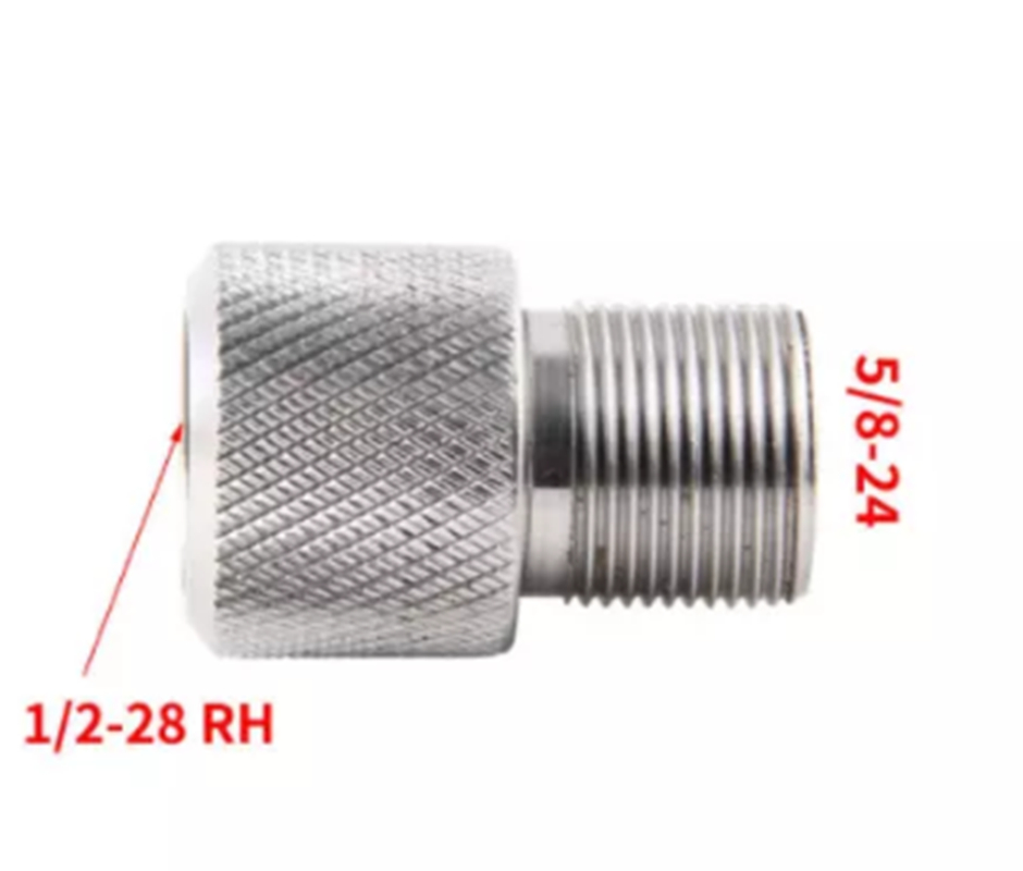 Stainless Steel Thread Adapter 1/2-28 M14x1 M15x1 13.5x1 to 5/8-24 For Muzzle brake Barrel FT02 )
Stainless Steel Thread Adapter 1/2-28 M14x1 M15x1 13.5x1 to 5/8-24 For Muzzle brake Barrel FT02 )