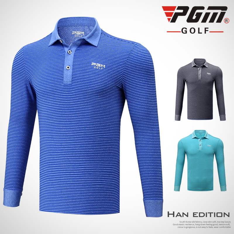 PGM Clothing Shirt Golf Ball Suit Men Trainning Long Sleeved T Shirt Sports Wear Autumn/Spring Men Classic Striped Soft Jersey, Black;blue
PGM Clothing Shirt Golf Ball Suit Men Trainning Long Sleeved T Shirt Sports Wear Autumn/Spring Men Classic Striped Soft Jersey, Black;blue