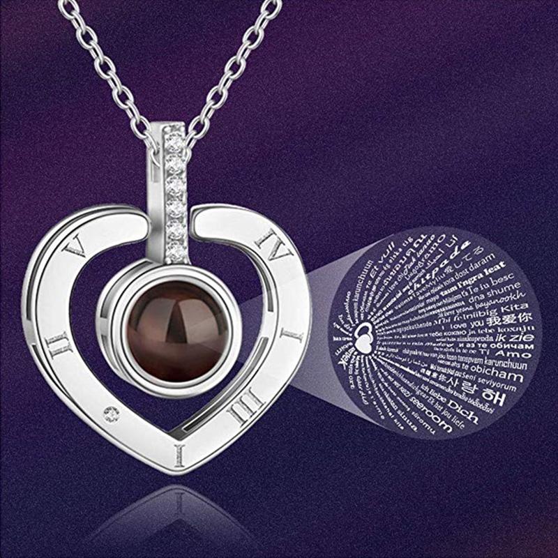 3UMeter Love Heart Necklace for Women 100 languages I love you Projection Pendant Necklace Romantic Memory Wedding
3UMeter Love Heart Necklace for Women 100 languages I love you Projection Pendant Necklace Romantic Memory Wedding