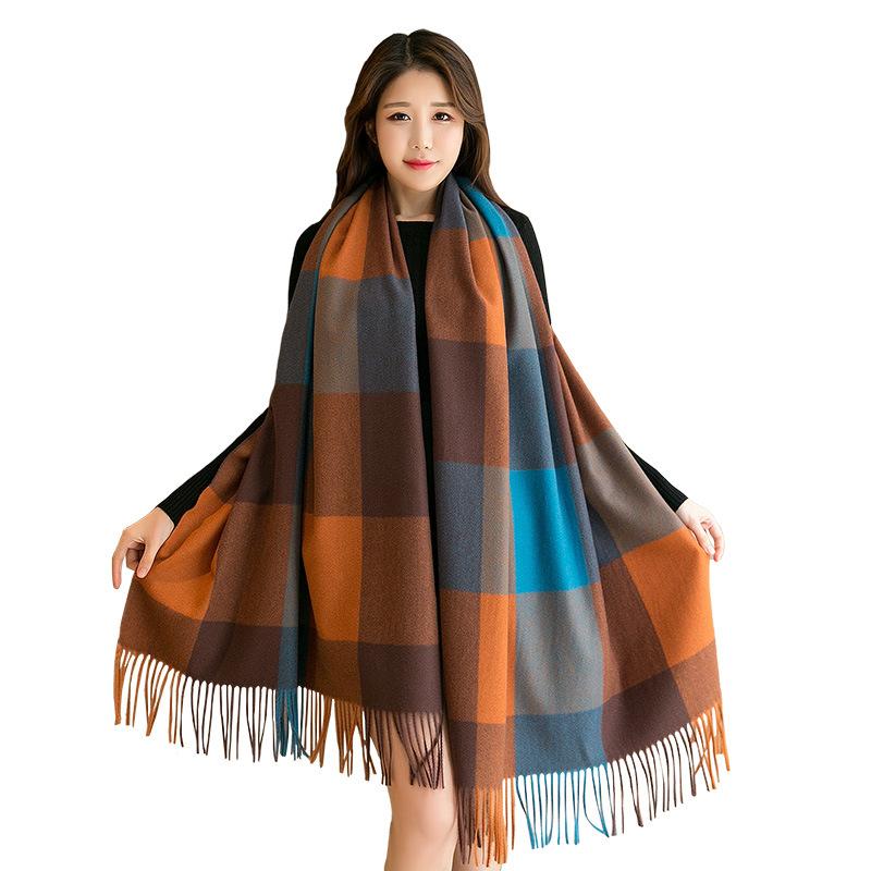 The new imitation cashmere plaid scarf women autumn and winter new thick warmth ladies fringed shawl all-match winter
The new imitation cashmere plaid scarf women autumn and winter new thick warmth ladies fringed shawl all-match winter