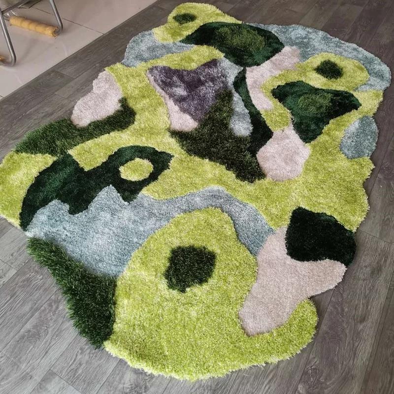 Little forest handmade 3D living room rug, Nordic big size bedside carpet, green decoration children room floor mat, 01
Little forest handmade 3D living room rug, Nordic big size bedside carpet, green decoration children room floor mat, 01