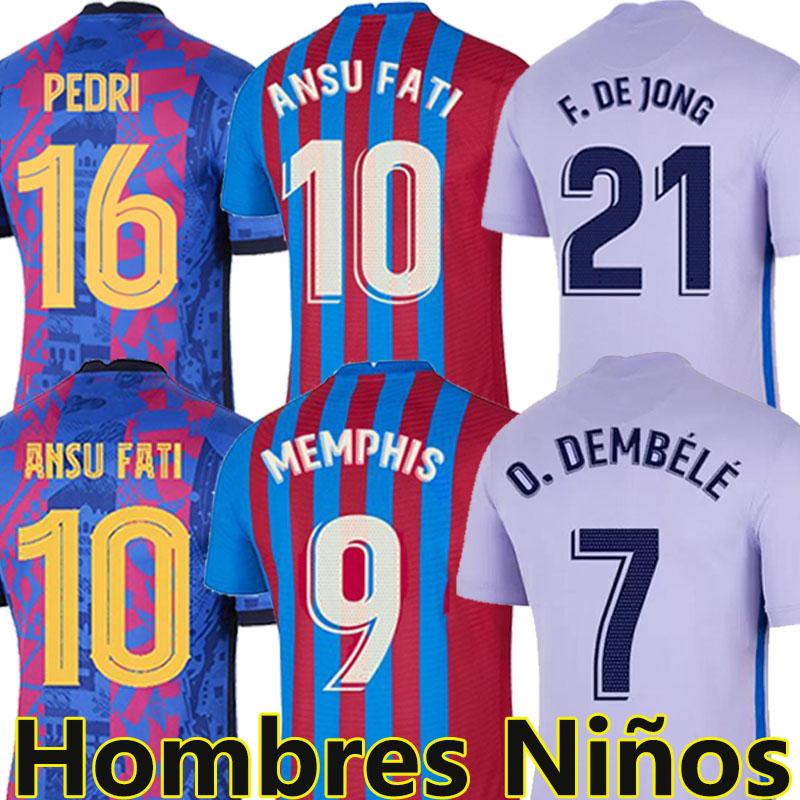 21/22 KUN AGUERO Soccer Jerseys camiseta de futbol 2021 2022 ANSU FATI GRIEZMANN MEMPHIS DEST PEDRI PIQUÉ COUTINHO Third football shirt men kids Kit set, 21-22 training
21/22 KUN AGUERO Soccer Jerseys camiseta de futbol 2021 2022 ANSU FATI GRIEZMANN MEMPHIS DEST PEDRI PIQUÉ COUTINHO Third football shirt men kids Kit set, 21-22 training
