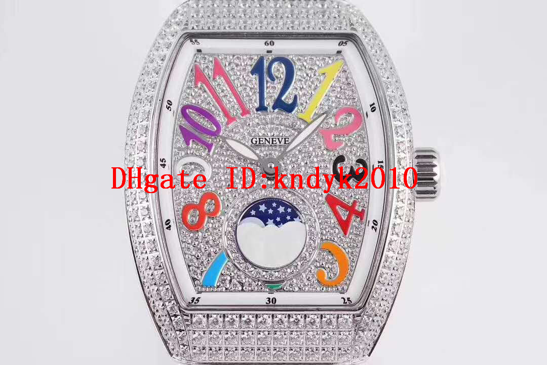ABF Saratoge V32 Luxury Women Watch Full Diamond Ladies Watches Swiss Automatic Mechanical Tonneau Moon phase Woman Watch Sapphire Crystal, Slivery;brown
ABF Saratoge V32 Luxury Women Watch Full Diamond Ladies Watches Swiss Automatic Mechanical Tonneau Moon phase Woman Watch Sapphire Crystal, Slivery;brown