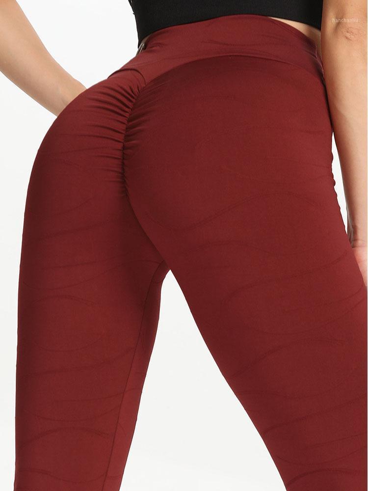 5 Color Jacquard Yoga Leggings Solid Stretchy High Waist Pants Fitness Running Leggings Sport Wear For Women Gym Activewear1, Red wine leggings 
5 Color Jacquard Yoga Leggings Solid Stretchy High Waist Pants Fitness Running Leggings Sport Wear For Women Gym Activewear1, Red wine leggings