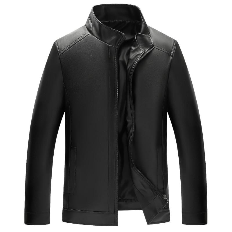 2020 Spring and Autumn Men' Casual Leather Business PU Leather Men' Motorcycle Jacket Stand Collar Zipper Jacket, Brown thin section 2
2020 Spring and Autumn Men' Casual Leather Business PU Leather Men' Motorcycle Jacket Stand Collar Zipper Jacket, Brown thin section 2
