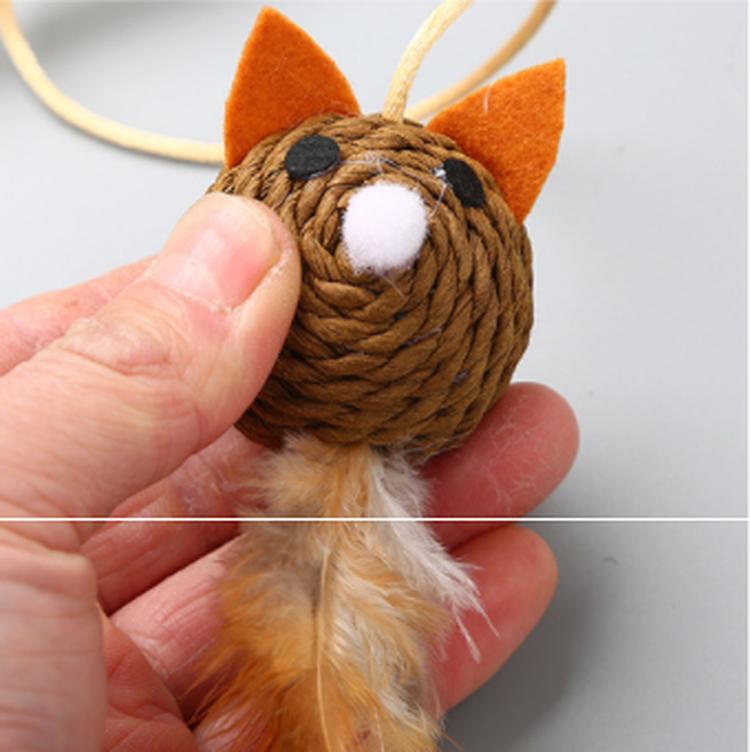 Cat Pet Toy Teaser Multi Color Bird Feather Plush Cat Wand Catcher Teaser Stick Interactive Toys with Bells
Cat Pet Toy Teaser Multi Color Bird Feather Plush Cat Wand Catcher Teaser Stick Interactive Toys with Bells