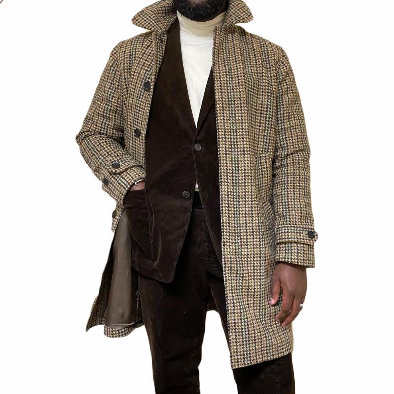 Winter Plaid Streetwear Woolen Overcoat Warm Men' Thick Singal Breasted Loose Mid-Length Casual Trench Coat Male Jacket, Picture color
Winter Plaid Streetwear Woolen Overcoat Warm Men' Thick Singal Breasted Loose Mid-Length Casual Trench Coat Male Jacket, Picture color