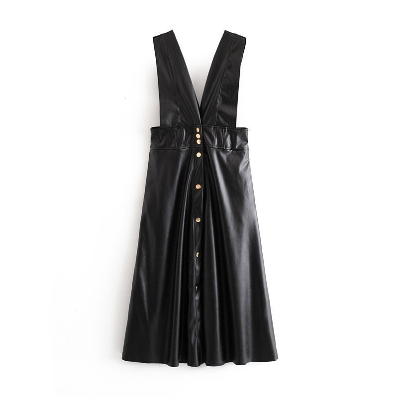 2021 New Spring and Autumn slim commoting temperament the women leather buttons of plutonium high waist with low neckline v midi dress YLK2, Picture color
2021 New Spring and Autumn slim commoting temperament the women leather buttons of plutonium high waist with low neckline v midi dress YLK2, Picture color