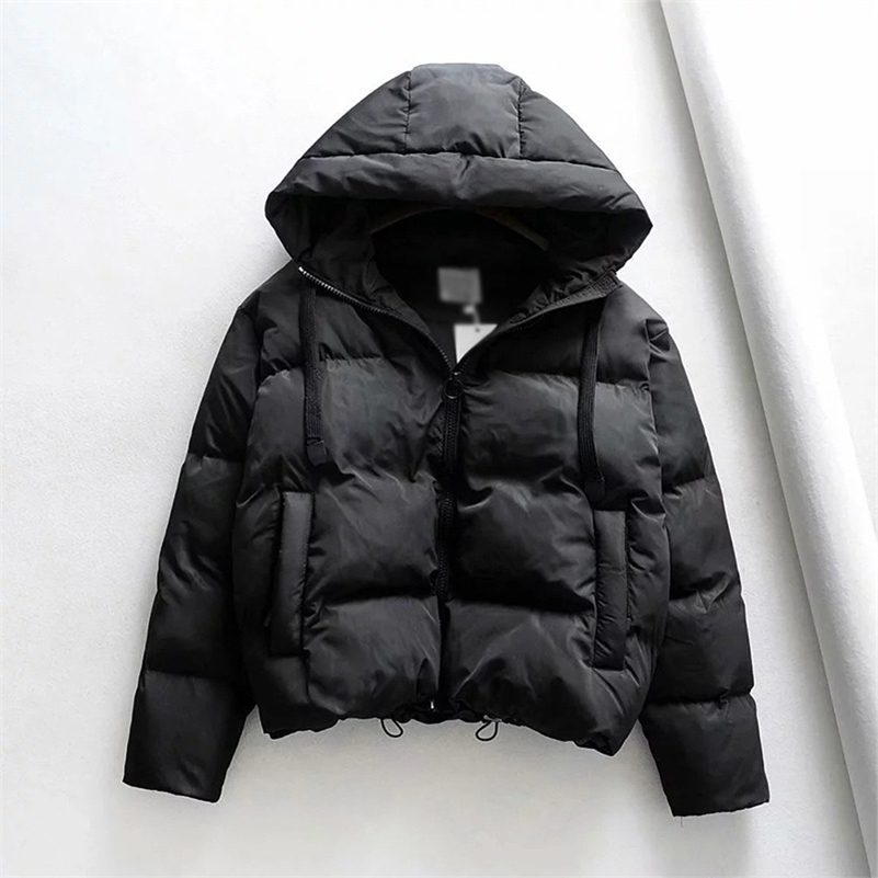 Winter Hooded Parkas for Women Warm Down Jacket Cotton Padded Lady Coat Plus Size Loose Female Parka Thicken Casual Outwear 201217