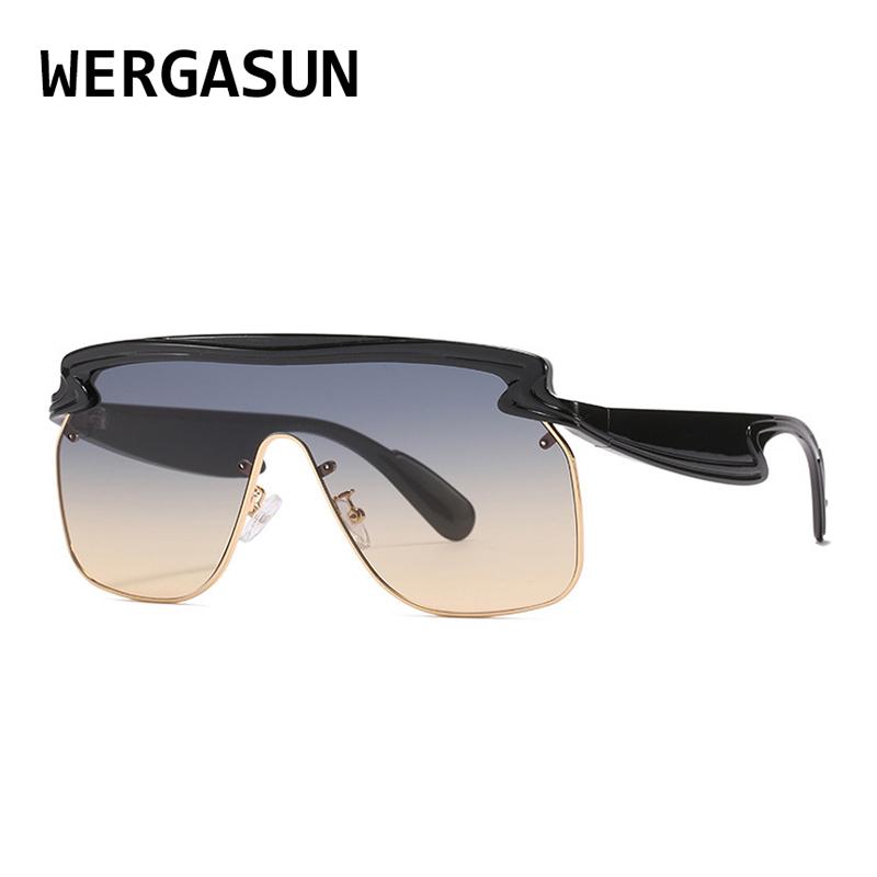 WERGASUN Oversized Women Sunglasses Retro Shield Shape Luxy Brand Design Big Frame Shades Sunglasses Women UV400 Eyewear
WERGASUN Oversized Women Sunglasses Retro Shield Shape Luxy Brand Design Big Frame Shades Sunglasses Women UV400 Eyewear