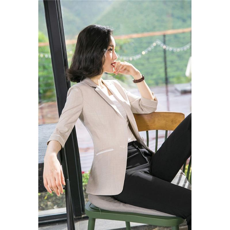 Women Business Suits 2 Piece Pants and Jackets Coat Sets Formal Uniform Designs Ladies Office Work Wear Suit Female Blazers, Beige
Women Business Suits 2 Piece Pants and Jackets Coat Sets Formal Uniform Designs Ladies Office Work Wear Suit Female Blazers, Beige