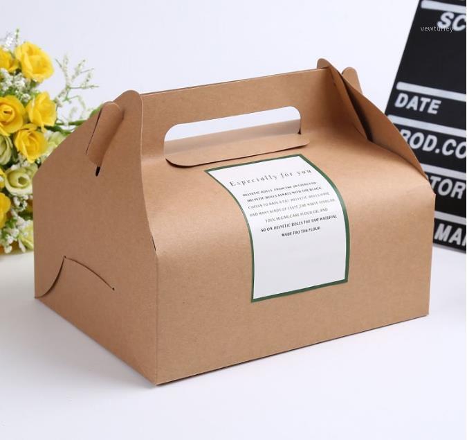 20*15*8cm Large kraft paper cake box with handle portable Ecofriendly Kraft Box Paper cake Packing1
20*15*8cm Large kraft paper cake box with handle portable Ecofriendly Kraft Box Paper cake Packing1