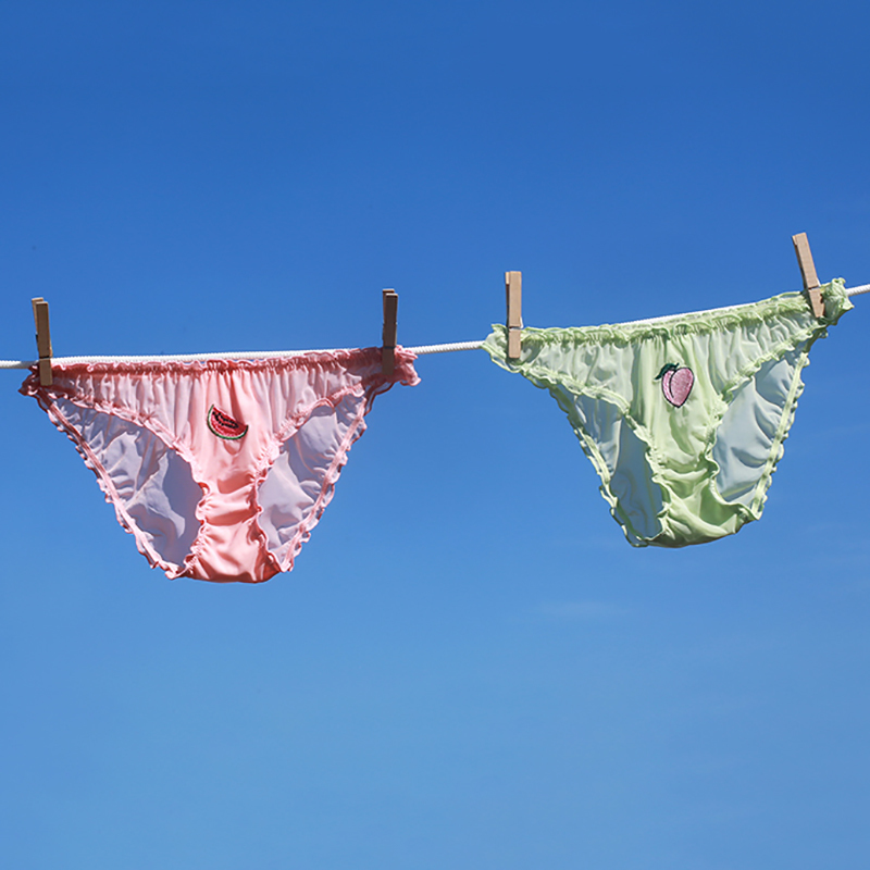 FINETOO Fruit Panties Women Lovely Briefs S-XL Girls Underpants Fashion Embroidery Underwear Panty Female Lingerie Panties VIP 201112