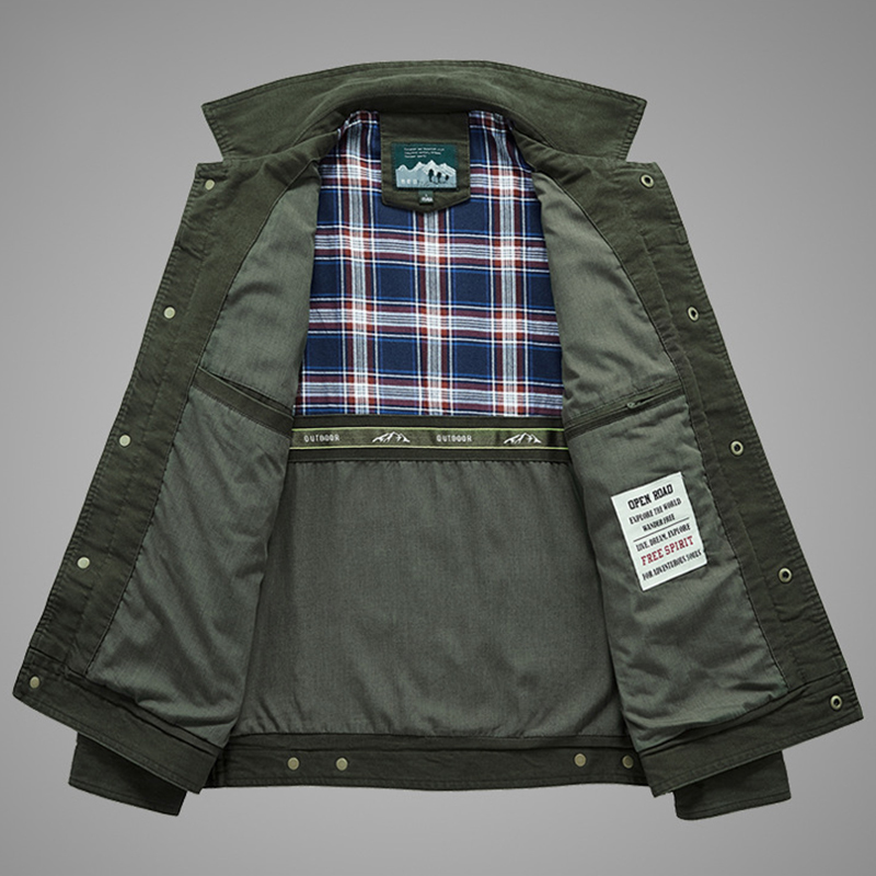 Plus Size 7XL 8XL Military Jacket Men Quality Cotton Spring Autumn Mens Jackets Multi-pockets Casual Coats Male Chaquetas Hombre 201218