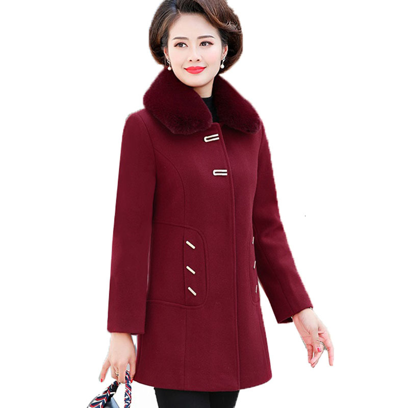 2021 New Women's Middle-aged Elderly People Blended Wool Thick Winter Warm Woole Unique Coat Breasted 5xl 0DF6, Alcohol
2021 New Women's Middle-aged Elderly People Blended Wool Thick Winter Warm Woole Unique Coat Breasted 5xl 0DF6, Alcohol