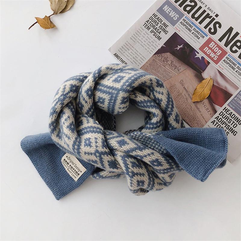 Scarves Korean Wool Knitted Scarf For Kids 2021 Winter Fashion Retro Design Printing Unisex Children Warm Collar Stretch Neck Ring
Scarves Korean Wool Knitted Scarf For Kids 2021 Winter Fashion Retro Design Printing Unisex Children Warm Collar Stretch Neck Ring