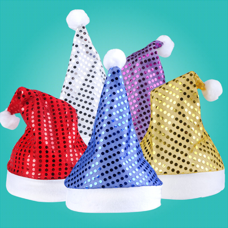 New Sequins Kids Christmas Hat Xmas Adult Solid Party Decor Christmas Caps Christmas Decorations Tableware Holder Wholesale
New Sequins Kids Christmas Hat Xmas Adult Solid Party Decor Christmas Caps Christmas Decorations Tableware Holder Wholesale