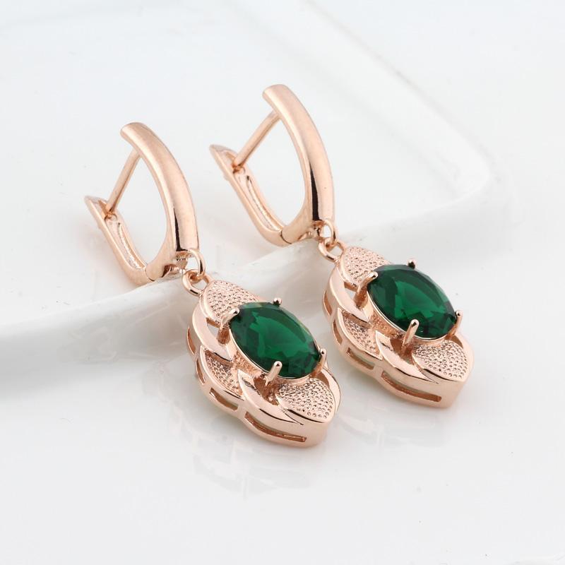 Dangle & Chandelier Arrivals Bridal 585 Rose Gold Color 8 Cubic Zirconia Elliptical Drop Earrings Women Wedding Romantic Jewelry1
Dangle & Chandelier Arrivals Bridal 585 Rose Gold Color 8 Cubic Zirconia Elliptical Drop Earrings Women Wedding Romantic Jewelry1