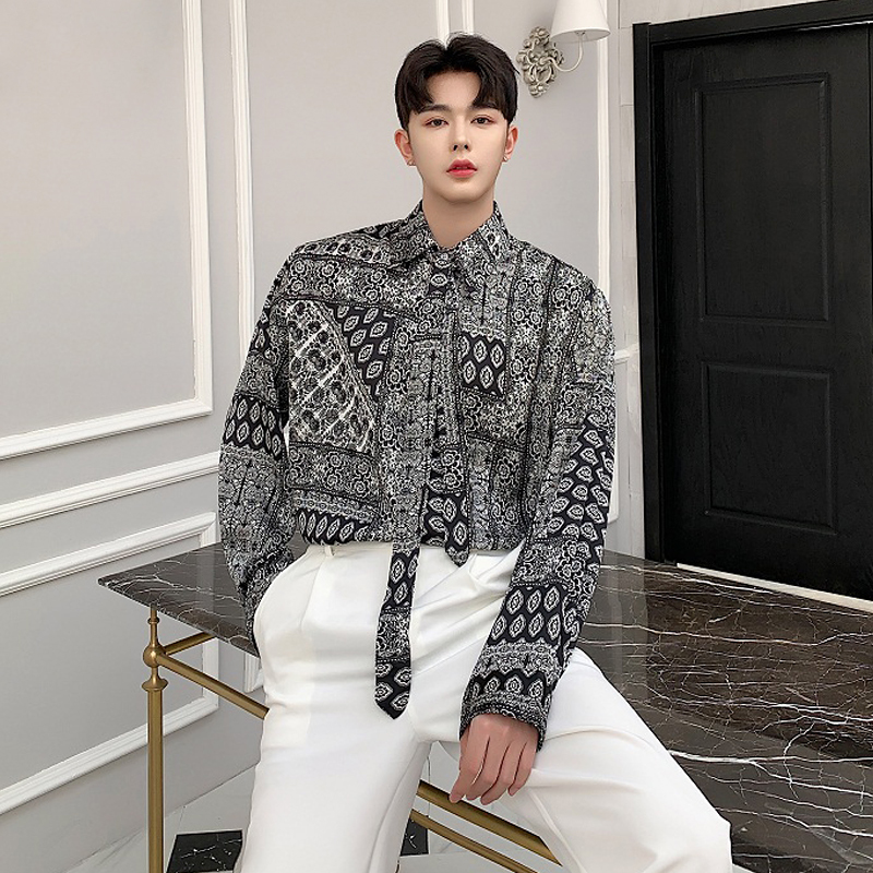 2021 New Spring Designer Geometric Printing Personality Loose Shirt From of Popular Men. MWG5, 11
2021 New Spring Designer Geometric Printing Personality Loose Shirt From of Popular Men. MWG5, 11