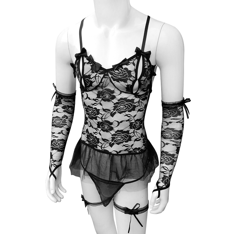 Sissy Lingerie Bride Porno Wedding Dress Costumes Role Play Hot Sexy Underwear Lovely Mens Floral Lace Erotic Costume 
Sissy Lingerie Bride Porno Wedding Dress Costumes Role Play Hot Sexy Underwear Lovely Mens Floral Lace Erotic Costume