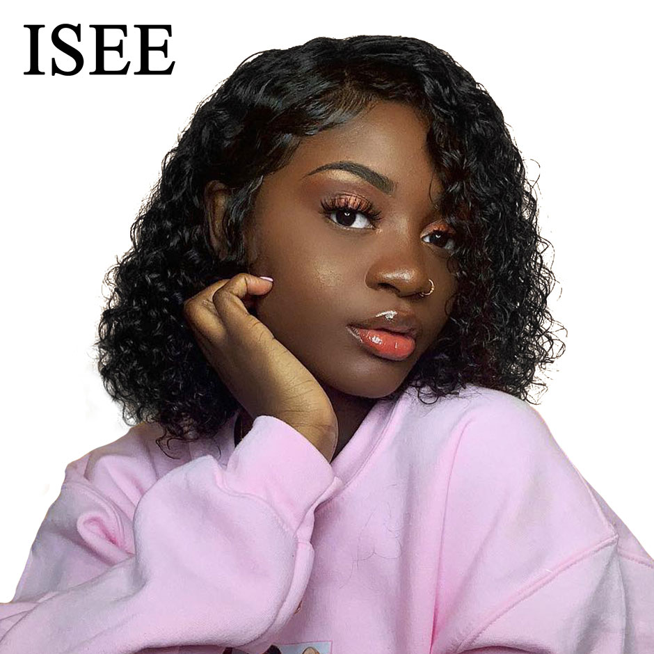 Water Wave Bob Human Hair Wigs Brazilian 360 Lace Frontal Wig Lace Closure Wigs Short Bob Lace Front Wigs for Women, Black;brown
Water Wave Bob Human Hair Wigs Brazilian 360 Lace Frontal Wig Lace Closure Wigs Short Bob Lace Front Wigs for Women, Black;brown